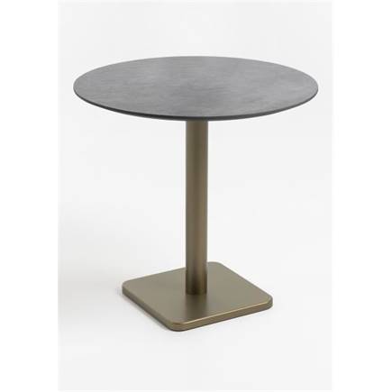 Coco Maison Brest bistrotafel stone anthracite D80cm Goud